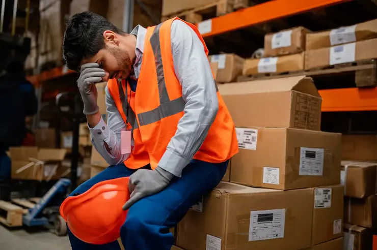 Example of chaotic Warehousing in which goods are stored in any free space.