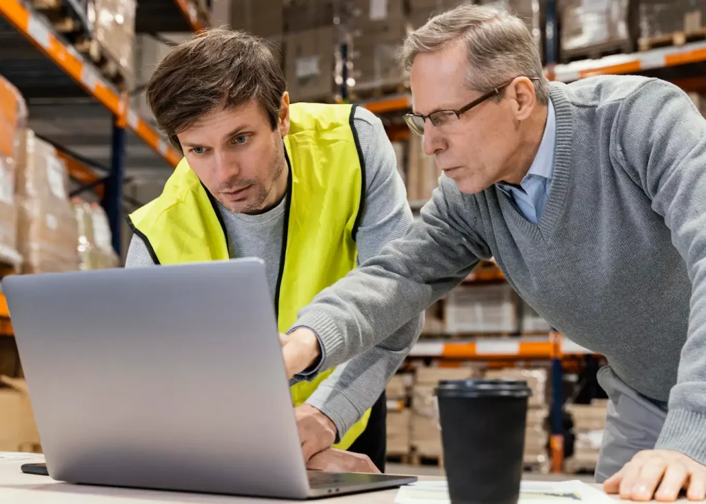 Employees at a training course to improve picking processes